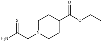 Ethyl 1-thiocarbamoylmethylpiperidine-4-carboxylate Structural