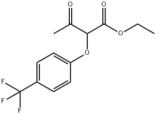 Ethyl 2-(4-(trifluoromethy)phenoxy)acetoacetate Structural