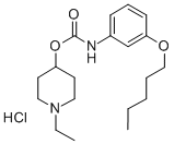 m-(Pentyloxy)carbanilic acid 1-ethyl-4-piperidyl ester hydrochloride