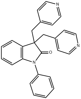 1,3-DIHYDRO-1-PHENYL-3,3-BIS(4-PYRIDINYLMETHYL)-2H-INDOL-2-ONE DIHYDROCHLORIDE