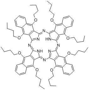 5,9,14,18,23,27,32,36-OCTABUTOXY- 2,3-NAPHTHALOCYANINE Structural