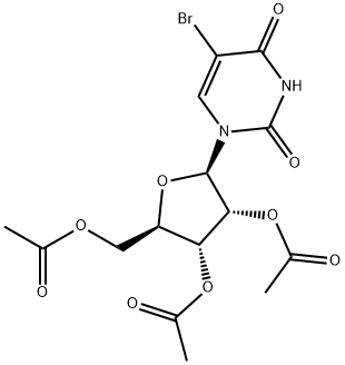 5-BROMO-2',3',5'-TRI-O-ACETYLURIDINE Structural