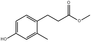 Benzenepropanoic acid, 4-hydroxy-2-methyl-, methyl ester Structural