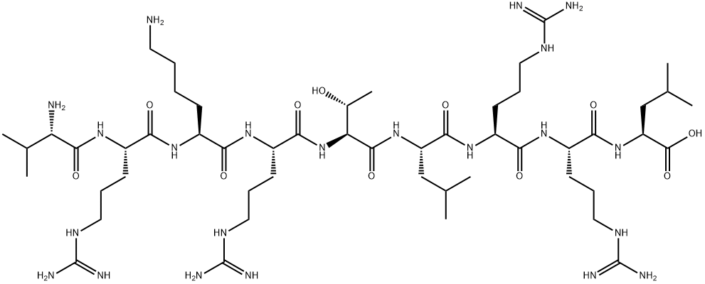 H-VAL-ARG-LYS-ARG-THR-LEU-ARG-ARG-LEU-OH Structural