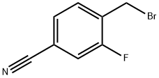 2-Fluoro-4-cyanobenzyl bromide Structural