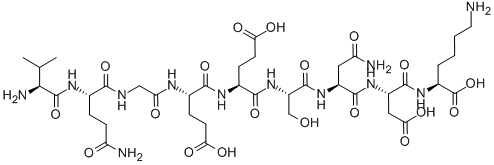 H-VAL-GLN-GLY-GLU-GLU-SER-ASN-ASP-LYS-OH