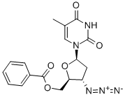 5'-O-BENZOYL-3'-AZIDO-3'-DEOXYTHYMIDINE Structural