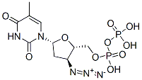 3'-azido-3'-deoxythymidine 5'-diphosphate Structural