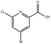 4-bromo-6-chloropicolinic acid Structural