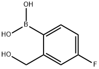 (4-Fluoro-2-(hydroxyMethyl)phenyl)boronic acid Structural