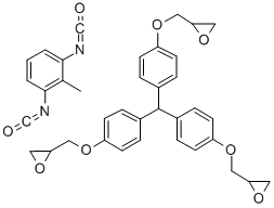 TRIPHENYLOLMETHANE TRIGLYCIDYL ETHER 2,6-TOLYLENE DIISOCYANATE ADDUCT