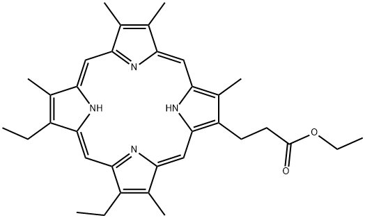 METHYLPYRROPORPHYRIN XXI ETHYL ESTER Structural