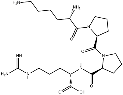 L-Arginine, N2-[1-(1-L-lysyl-L-prolyl)-L-prolyl]- Structural