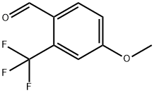 4-Methoxy-2-(trifluoromethyl)benzaldehyde Structural