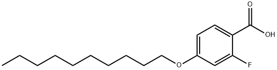 4-N-DECYLOXY-2-FLUOROBENZOIC ACID Structural