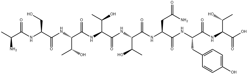 ALA-SER-THR-THR-THR-ASN-TYR-THR ACETATE Structural