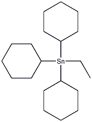 ETHYLTRICYCLOHEXYLTIN Structural