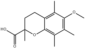 6-METHOXY-2,5,7,8-TETRAMETHYL-CHROMAN-2-CARBOXYLIC ACID Structural