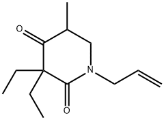 1-Allyl-3,3-diethyl-5-methyl-2,4-piperidinedione Structural