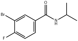 3-Bromo-4-fluoro-N-isopropylbenzamide Structural