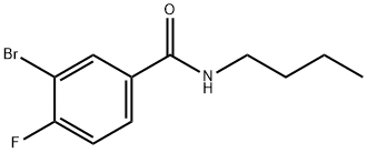 3-Bromo-N-butyl-4-fluorobenzamide Structural