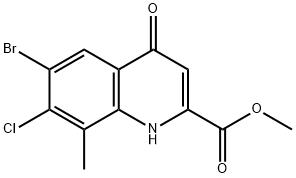 Methyl 6-bromo-7-chloro-8-methyl-4-oxo-1,4-dihydroquinoline-2-carboxylate