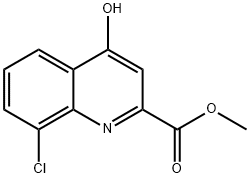 Methyl 8-chloro-4-hydroxyquinoline-2-carboxylate Structural