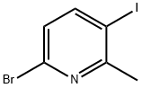 6-broMo-3-iodo-2-Methylpyridine Structural