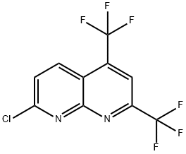 7-CHLORO-2,4-BIS(TRIFLUOROMETHYL)[1,8]NAPHTHYRIDINE Structural