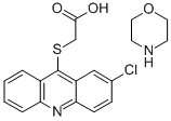 ((2-Chloro-9-acridinyl)thio)acetic acid compd. with morpholine (1:1)