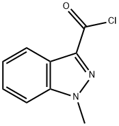 1-METHYL-1H-INDAZOLE-3-CARBOXY CHLORIDE Structural