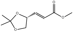 R-METHYL 3-(2,2-DIMETHYL 1,3-DIOXOLANE-4-YL)-TRANS-2-PROPENOATE Structural