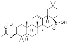 (2α,3β)-3-(Acetyloxy)-2-hydroxy-olean-12-en-28-oic acid, Structural