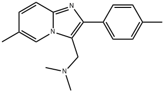 DIMETHYL-(6-METHYL-2-P-TOLYL-IMIDAZO[1,2-A]PYRIDIN-3-YLMETHYL)-AMINE Structural