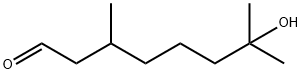 3,7-Dimethyl-7-hydroxyoctanal Structural