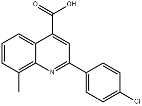 2-(4-CHLOROPHENYL)-8-METHYLQUINOLINE-4-CARBOXYLICACID