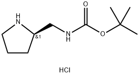 R-2-(BOC-AMINOMETHYL)PYRROLIDINE-HCl Structural