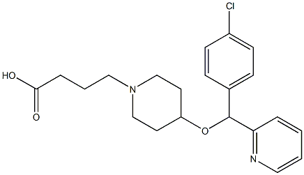 4-[(4-Chlorophenyl)-2-pyridinylmethoxy]-1-piperidinebutanoic acid