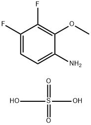 3,4-Difluoro-2-methoxyaniline sulfate Structural