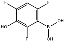 2,4,6-Trifluoro-3-hydroxyphenylboronic acid Structural