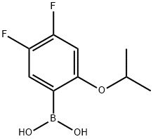 4,5-Difluoro-2-isopropoxyphenylboronic acid Structural