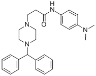 1-Piperazinepropanamide, N-(4-(dimethylamino)phenyl)-4-(diphenylmethyl )-