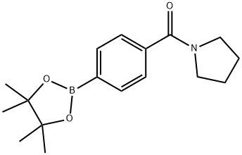 4-(PYRROLIDINE-1-CARBONYL)PHENYLBORONIC ACID, PINACOL ESTER Structural