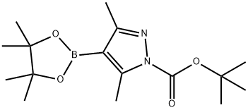 1-TERT-BUTOXYCARBONYL-3,5-DIMETHYLPYRAZOLE-4-BORONIC ACID, PINACOL ESTER Structural