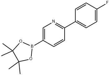 6-(4-FLUOROPHENYL)PYRIDINE-3-BORONIC ACID PINACOL ESTER Structural