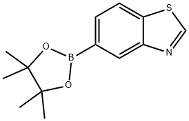 5-(4,4,5,5-tetraMethyl-1,3,2-dioxaborolan-2-yl)benzo[d]thiazole Structural