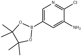 3-AMINO-2-CHLOROPYRIDINE-5-BORONIC ACID, PINACOL ESTER Structural