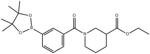 3-[3-(ETHOXYCARBONYL)PIPERIDINE-1-CARBONYL]PHENYLBORONIC ACID PINACOL ESTER