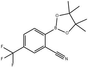 2-Cyano-4-(trifluoromethyl)phenylboronic acid pinacol ester Structural