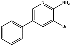 2-Amino-3-bromo-5-phenylpyridine Structural